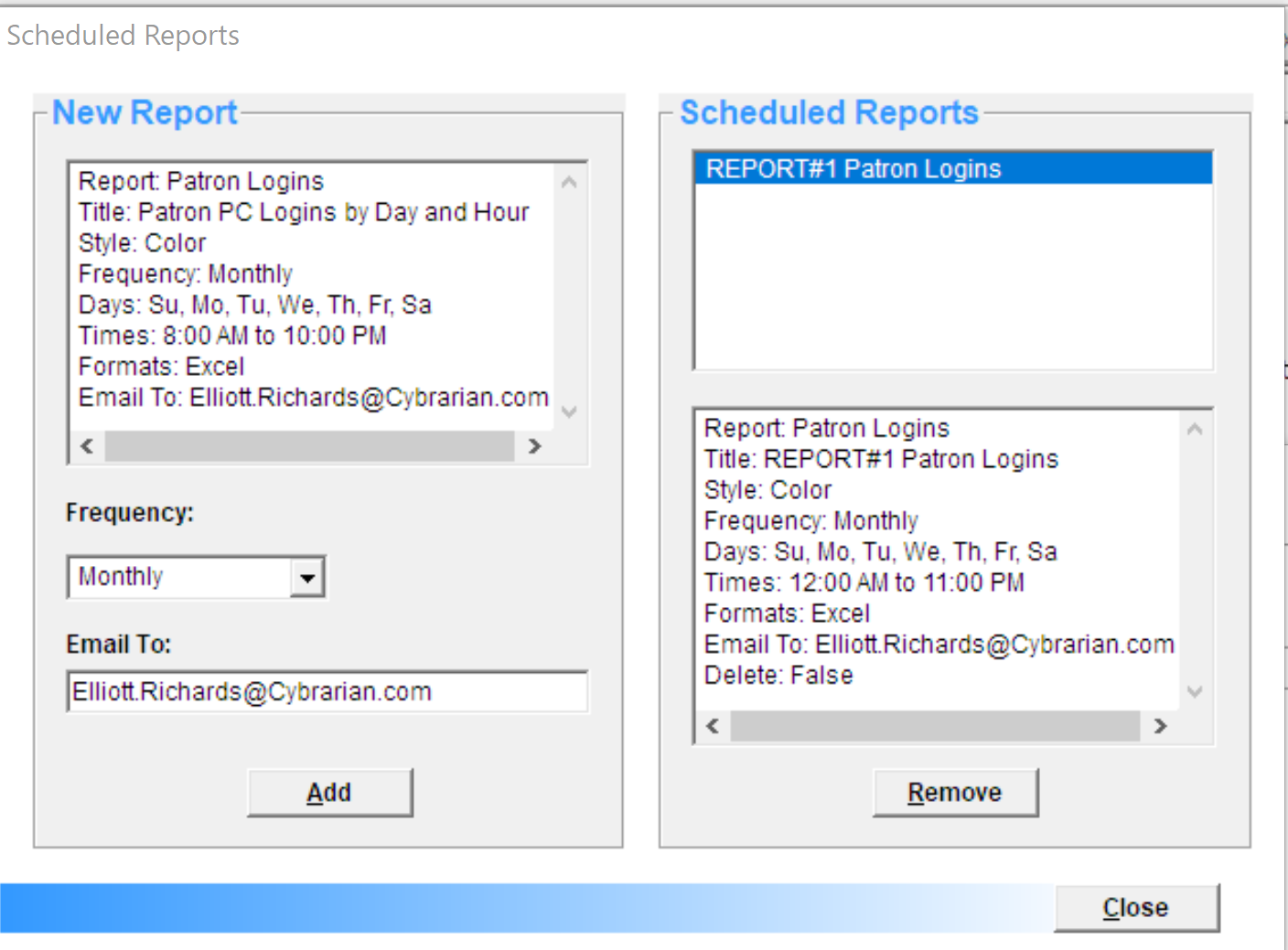 Schedule Reports