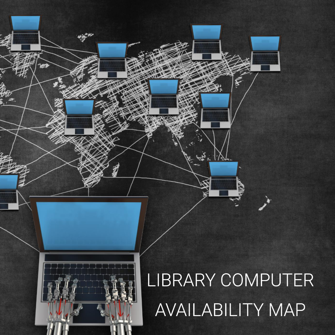 Library computer availability map