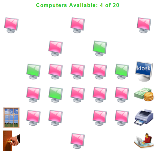 Patron Computer Availability Map